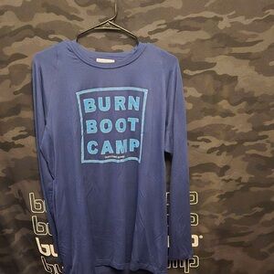 Burn Boot Camp Women's Blue Long Sleeve Tee